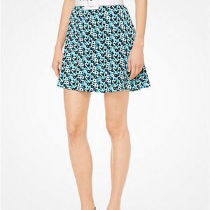 NWT MICHAEL Michael Kors Carnation Silk-Georgette Skirt Mini Floral Size 2 NEW